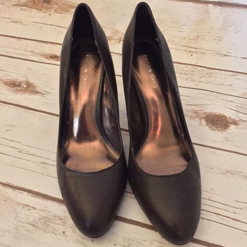 COPY - Kristin Davis Dark Brown High Heels